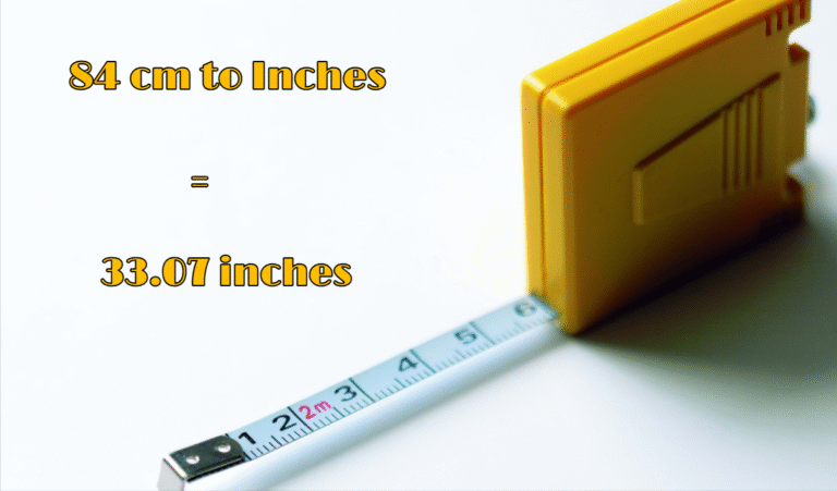 84 cm to Inches